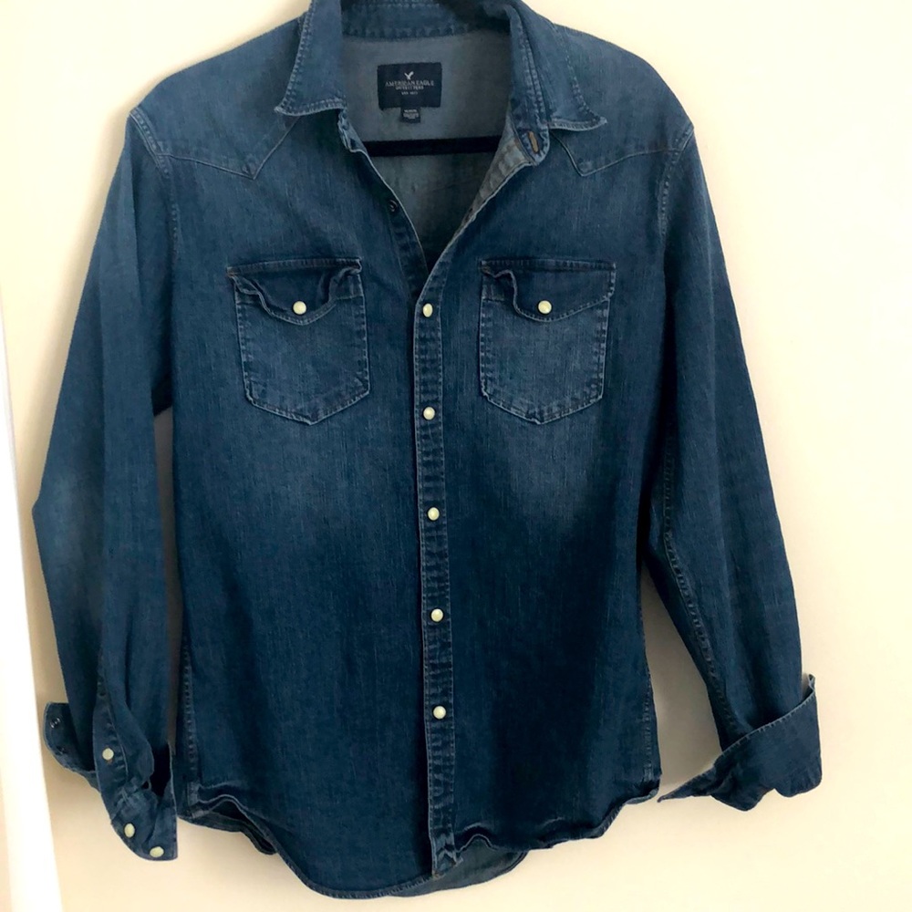 American Eagle Denim Shirt Jacket